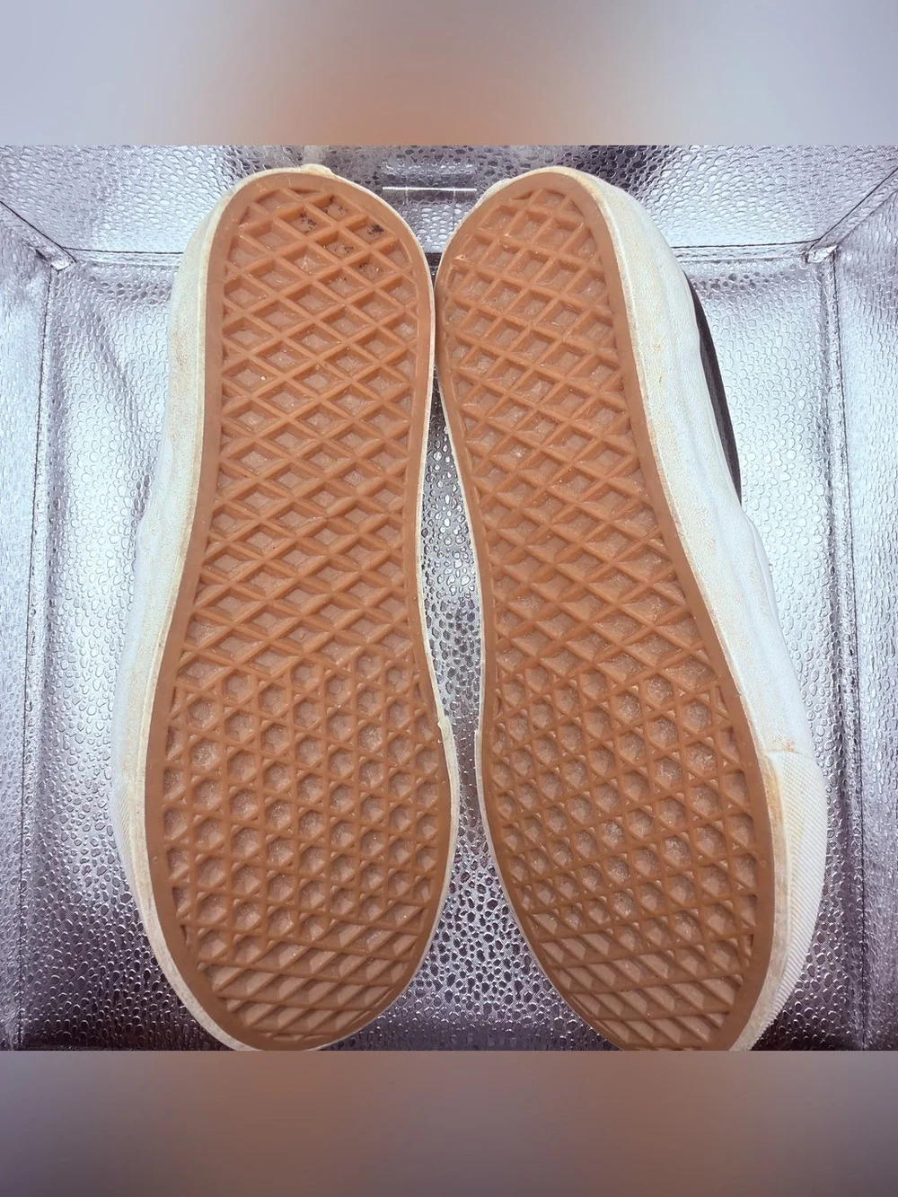 Vans Men's Slip-On Perforated Black and White Casual Shoes